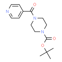 tert-butyl 4-isonicotinoylpiperazine-1-carboxylate结构式