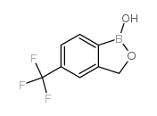2-羟甲基-5-(三氟甲基)苯基硼酸结构式