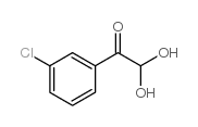 3-氯苯甲酰甲醛水合物结构式