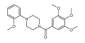 [4-(2-methoxyphenyl)piperazin-1-yl]-(3,4,5-trimethoxyphenyl)methanone Structure