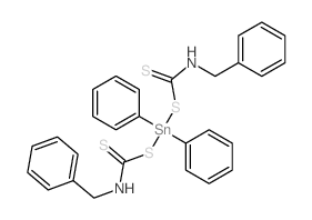 Stannane,bis[(benzylthiocarbamoyl)thio]diphenyl- (8CI) Structure