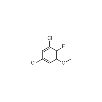 1,5-二氯-2-氟-3-甲氧基苯结构式