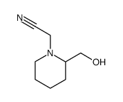 2-hydroxymethylpiperidin-1-ylacetonitrile Structure