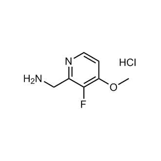 (3-氟-4-甲氧基吡啶-2-基)甲胺盐酸盐结构式