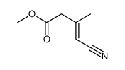 methyl 4-cyano-3-methylbut-3-enoate Structure