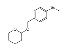 2-((4-(methylselanyl)benzyl)oxy)tetrahydro-2H-pyran结构式
