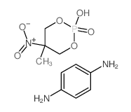 benzene-1,4-diamine,2-hydroxy-5-methyl-5-nitro-1,3,2λ5-dioxaphosphinane 2-oxide Structure