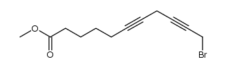 methyl 11-bromoundeca-6,9-diynoate结构式