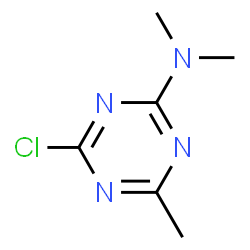 4-氯-N,N,6-三甲基-1,3,5-三嗪-2-胺结构式