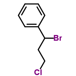(1-Bromo-3-chloropropyl)benzene Structure