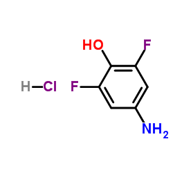 2,6-二氟-4-氨基苯酚盐酸盐结构式