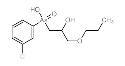 2-Propanol,1-[(m-chlorophenyl)hydroxyarsino]-3-propoxy-, As-oxide (8CI) picture