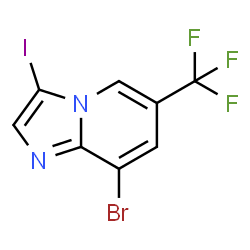 8-Bromo-3-iodo-6-(trifluoromethyl)imidazo[1,2-a]pyridine Structure