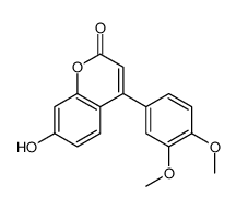 4-(3,4-dimethoxyphenyl)-7-hydroxychromen-2-one Structure