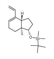 (3aS,7aS)-4α-ethenyl-1-[(tert-butyldimethylsilyl)oxy]-3a-methyl-3a,6,7,7a-tetrahydro-4-indene结构式