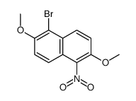 1-bromo-2,6-dimethoxy-5-nitronaphthalene Structure