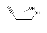 2-methyl-2-prop-2-ynylpropane-1,3-diol结构式
