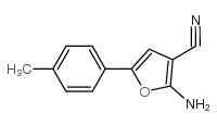 2-氨基-5-(4-甲基苯基)-3-呋喃甲腈结构式