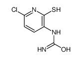 (6-chloro-2-sulfanylidene-1H-pyridin-3-yl)urea结构式
