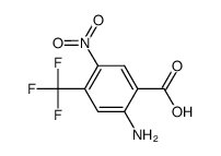 2-amino-5-nitro-4-trifluoromethyl-benzoic acid结构式