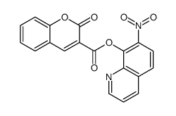 (7-nitroquinolin-8-yl) 2-oxochromene-3-carboxylate Structure