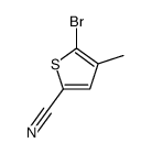 5-溴-4-甲基噻吩-2-甲腈结构式