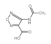 4-(ACETYLAMINO)-1,2,5-OXADIAZOLE-3-CARBOXYLIC ACID结构式