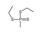 bis(ethylsulfanyl)-methyl-sulfanylidene-λ5-phosphane结构式