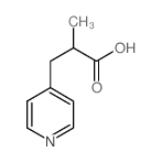 2-甲基-3-(吡啶-4-基)丙酸结构式