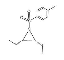 2,3-diethyl-1-[(4-methylphenyl)sulfonyl]aziridine结构式