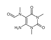 6-Amino-5-(N-methylformylamino)-1,3-dimethyluracil Structure