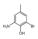 2-Amino-6-bromo-4-methylphenol结构式