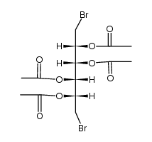 tetra-O-acetyl-1,6-dibromo-L-1,6-dideoxy-mannitol结构式