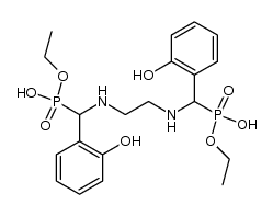 diethyl(ethane-1,2-diylbis(azanediyl))bis((2-hydroxyphenyl)methylene)bis(hydrogen phosphonate) Structure