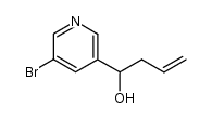 1-(5-bromopyridin-3-yl)but-3-en-1-ol结构式