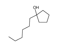 1-hexylcyclopentan-1-ol结构式