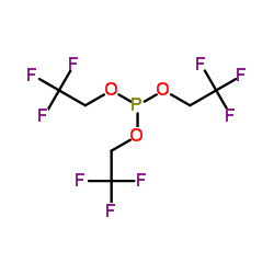 三(2,2,2-三氟乙烷基)亚磷酸盐结构式