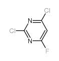 2,4-dichloro-6-fluoropyrimidine structure