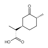 (1S,8Ξ)-2-oxo-trans-p-menthan-9-oic acid结构式