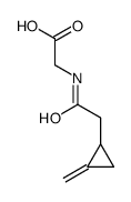 2-[[2-(2-methylidenecyclopropyl)acetyl]amino]acetic acid Structure