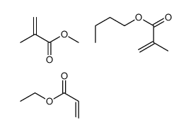 甲基丙烯酸丁酯与丙烯酸乙酯和甲基丙烯酸甲酯的聚合物结构式