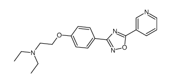 N,N-diethyl-2-[4-(5-pyridin-3-yl-1,2,4-oxadiazol-3-yl)phenoxy]ethanamine结构式