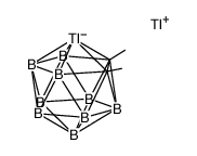 thallium nonahydro-2,3-dimethyl-1-thalla-2,3-dicarbacloso-dodecaborate(1-) Structure