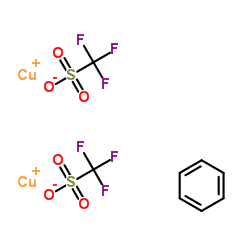 三氟甲烷磺酸铜与苯的络合物结构式