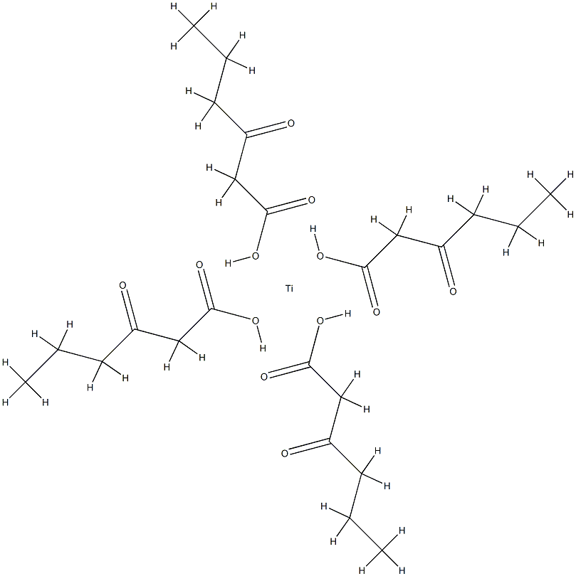 tetrakis(ethyl acetoacetato-O1',O3)titanium Structure