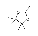 2,4,4,5,5-Pentamethyl-1,3-dioxolane结构式