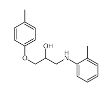 1-(2-methylanilino)-3-(4-methylphenoxy)propan-2-ol结构式