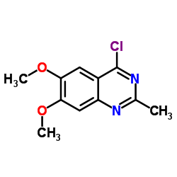 4-氯-6,7-二甲氧基-2-甲基喹唑啉结构式