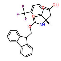 fmoc-(s)-3-amino-3-(3-trifluoromethyl-phenyl)-propionic acid structure