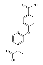 4-[4-(1-Carboxy-ethyl)-pyridin-2-yloxy]-benzoic acid结构式